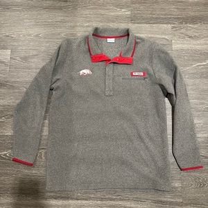 Charcoal Arkansas Razorback Colombia snap button Pullover